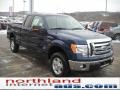 2011 Dark Blue Pearl Metallic Ford F150 XLT SuperCab 4x4  photo #4