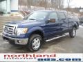 2011 Dark Blue Pearl Metallic Ford F150 XLT SuperCrew 4x4  photo #2