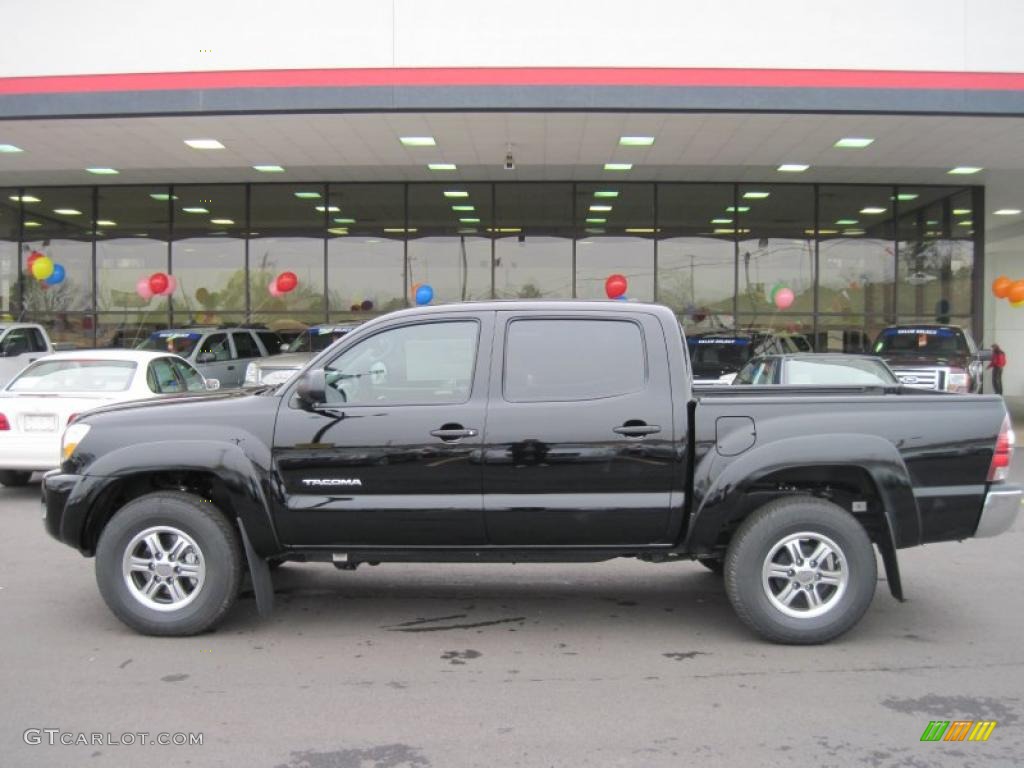 Black 2011 Toyota Tacoma V6 SR5 Double Cab 4x4 Exterior Photo #43482455