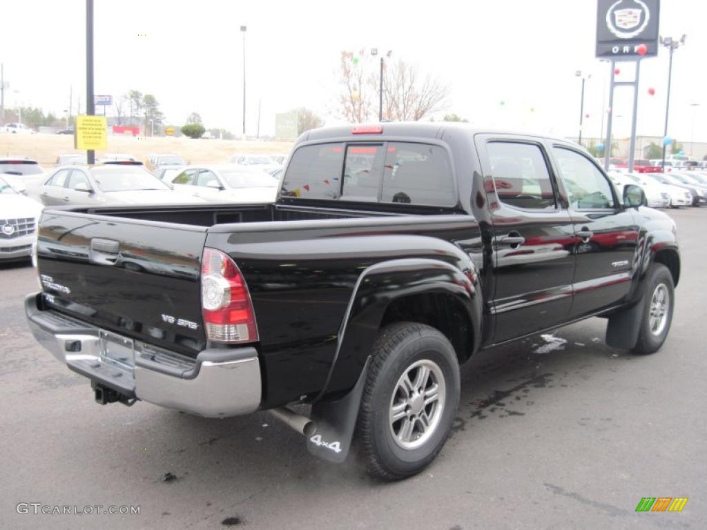 Black 2011 Toyota Tacoma V6 SR5 Double Cab 4x4 Exterior Photo #43482500