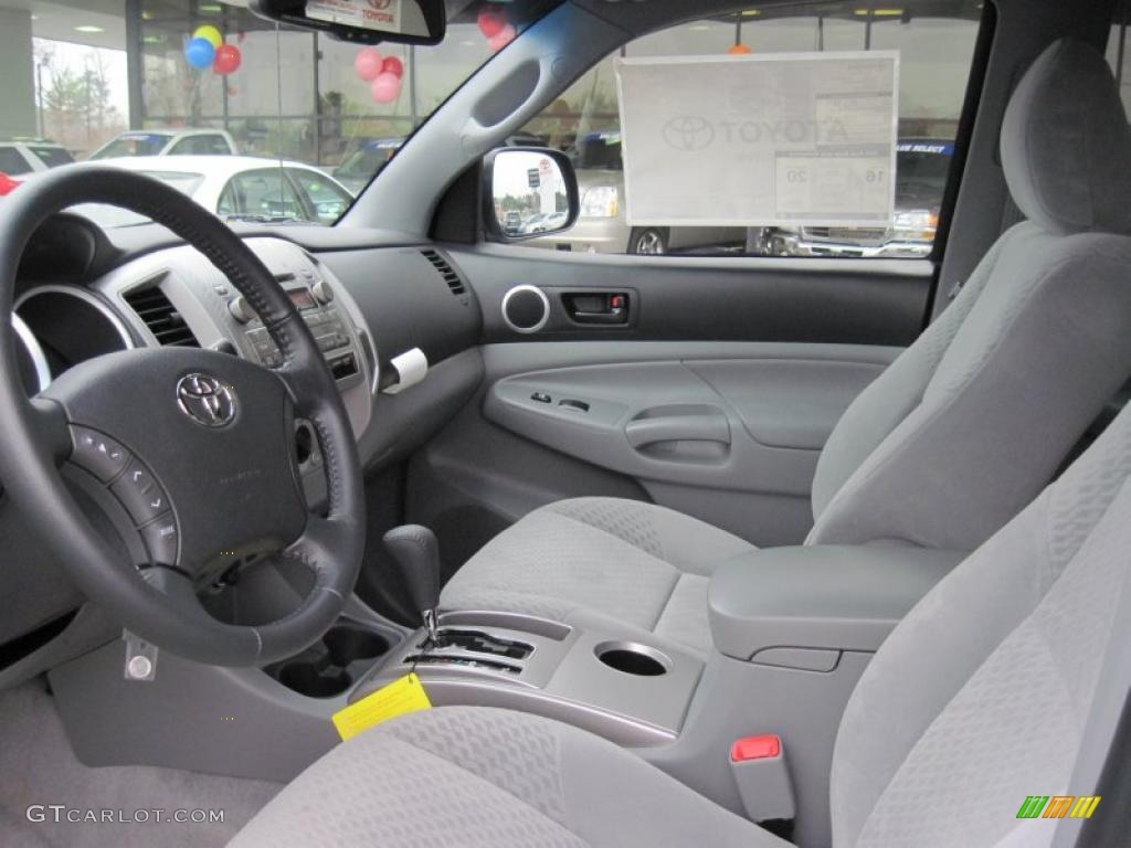 Graphite Gray Interior 2011 Toyota Tacoma V6 SR5 Double Cab 4x4 Photo #43482579