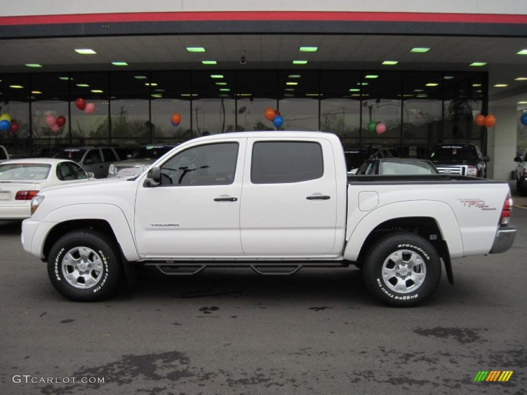 Super White 2011 Toyota Tacoma V6 TRD Double Cab 4x4 Exterior Photo #43483043