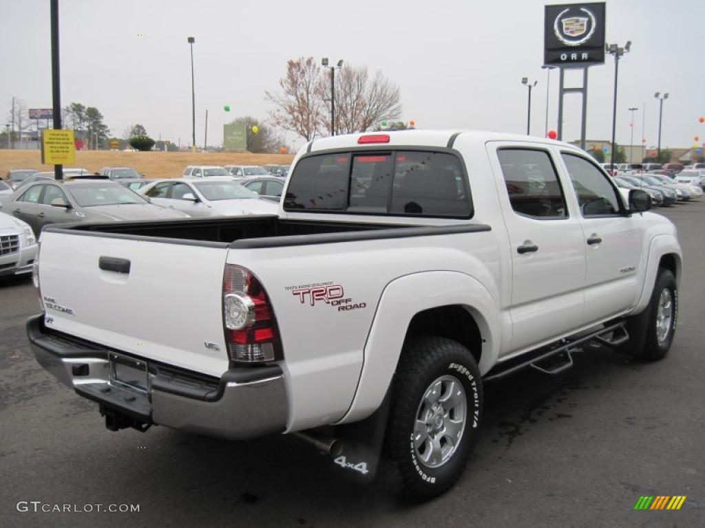 Super White 2011 Toyota Tacoma V6 TRD Double Cab 4x4 Exterior Photo #43483075