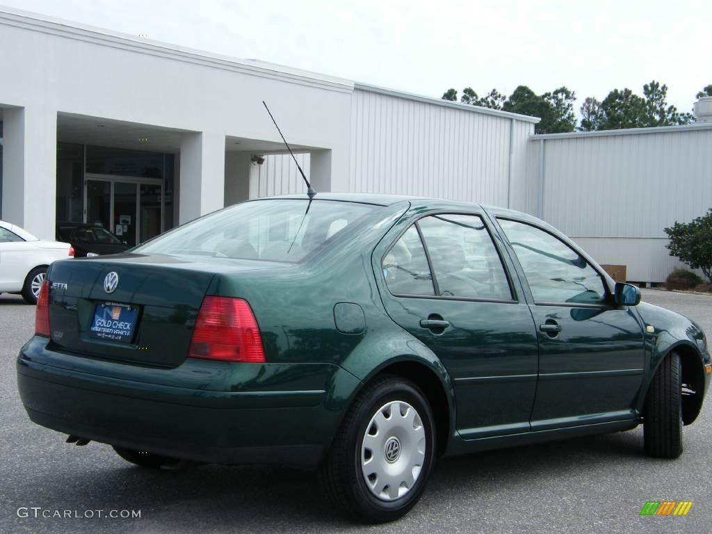1999 Jetta GLS Sedan - Bright Green Pearl / Beige photo #5