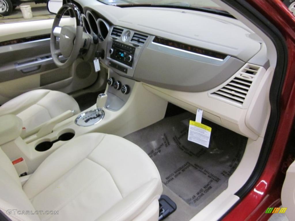 2010 Chrysler Sebring Limited Sedan Medium Pebble Beige/Cream Dashboard Photo #43486956