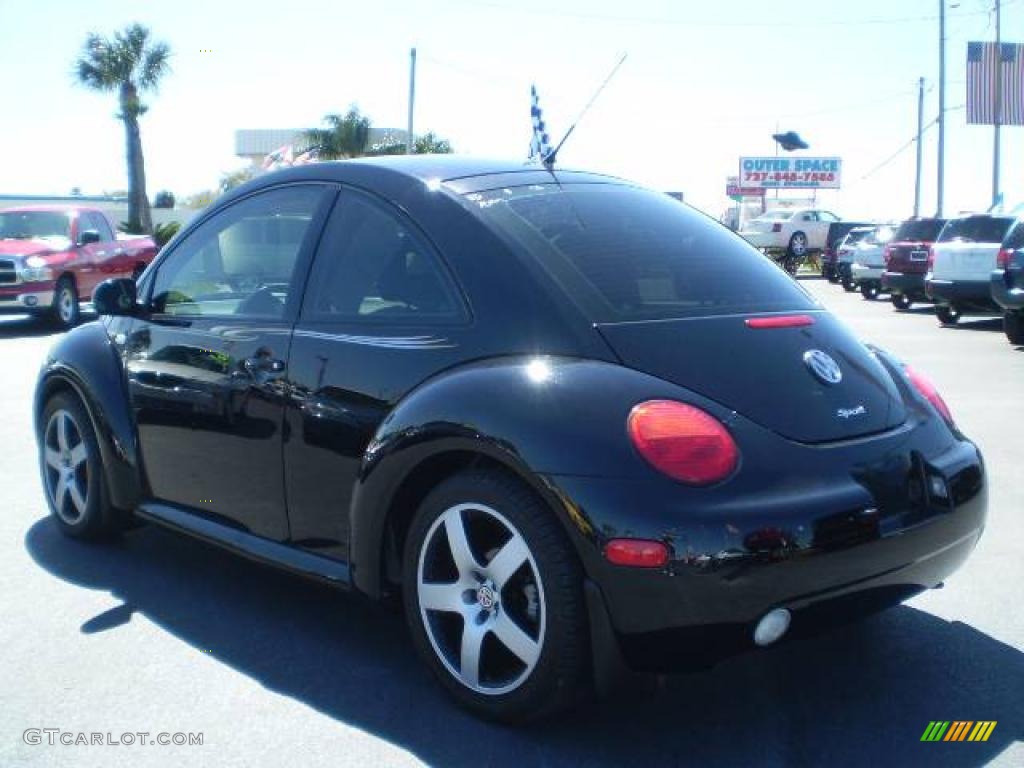 2001 New Beetle Sport Edition Coupe - Black / Black photo #5