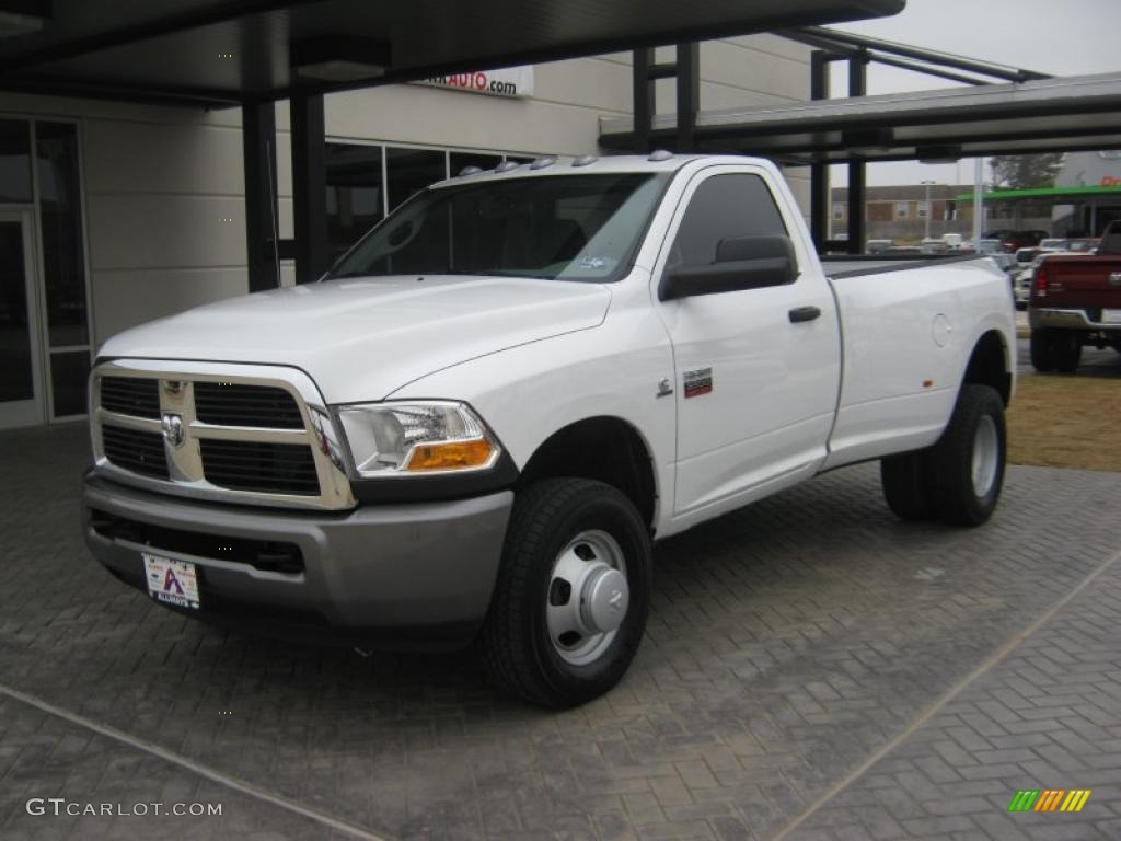 2011 Ram 3500 HD ST Regular Cab 4x4 Dually - Bright White / Dark Slate Gray/Medium Graystone photo #1