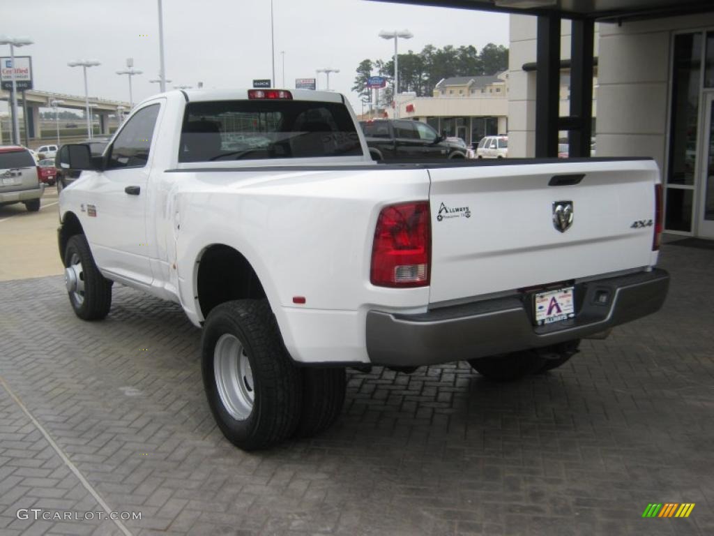 Bright White 2011 Dodge Ram 3500 HD ST Regular Cab 4x4 Dually Exterior Photo #43491044