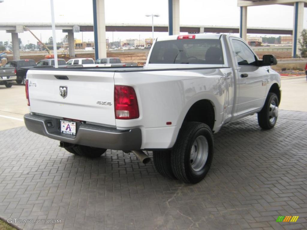 Bright White 2011 Dodge Ram 3500 HD ST Regular Cab 4x4 Dually Exterior Photo #43491076