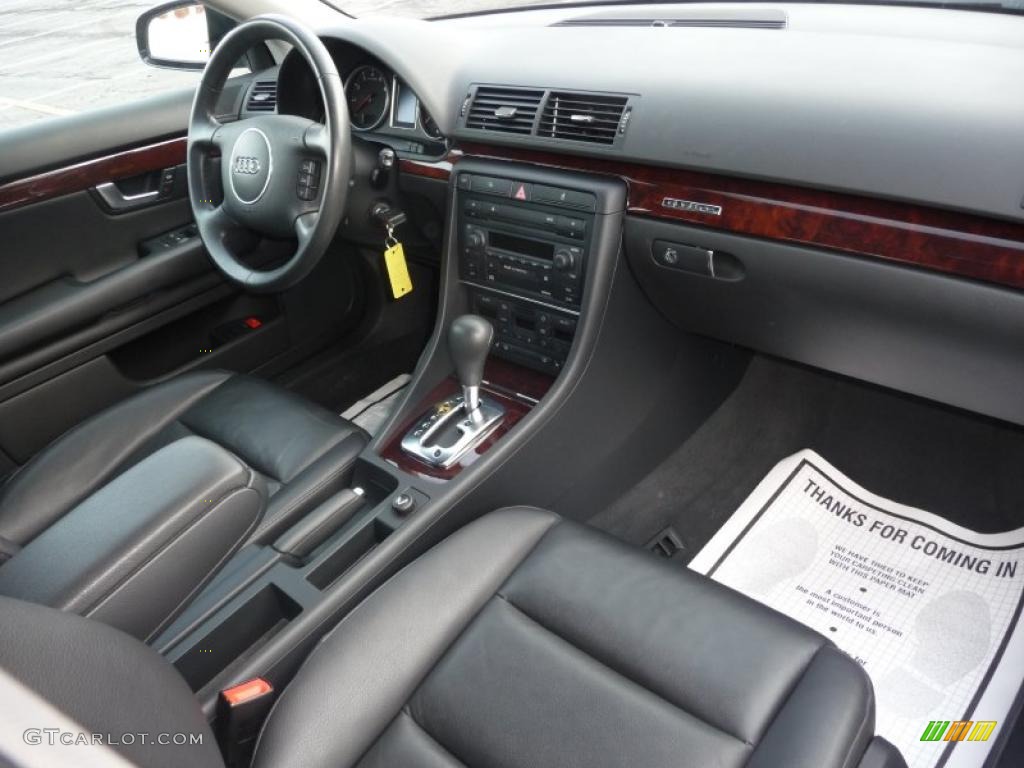 2005 Audi A4 3.0 quattro Sedan Ebony Dashboard Photo #43493156