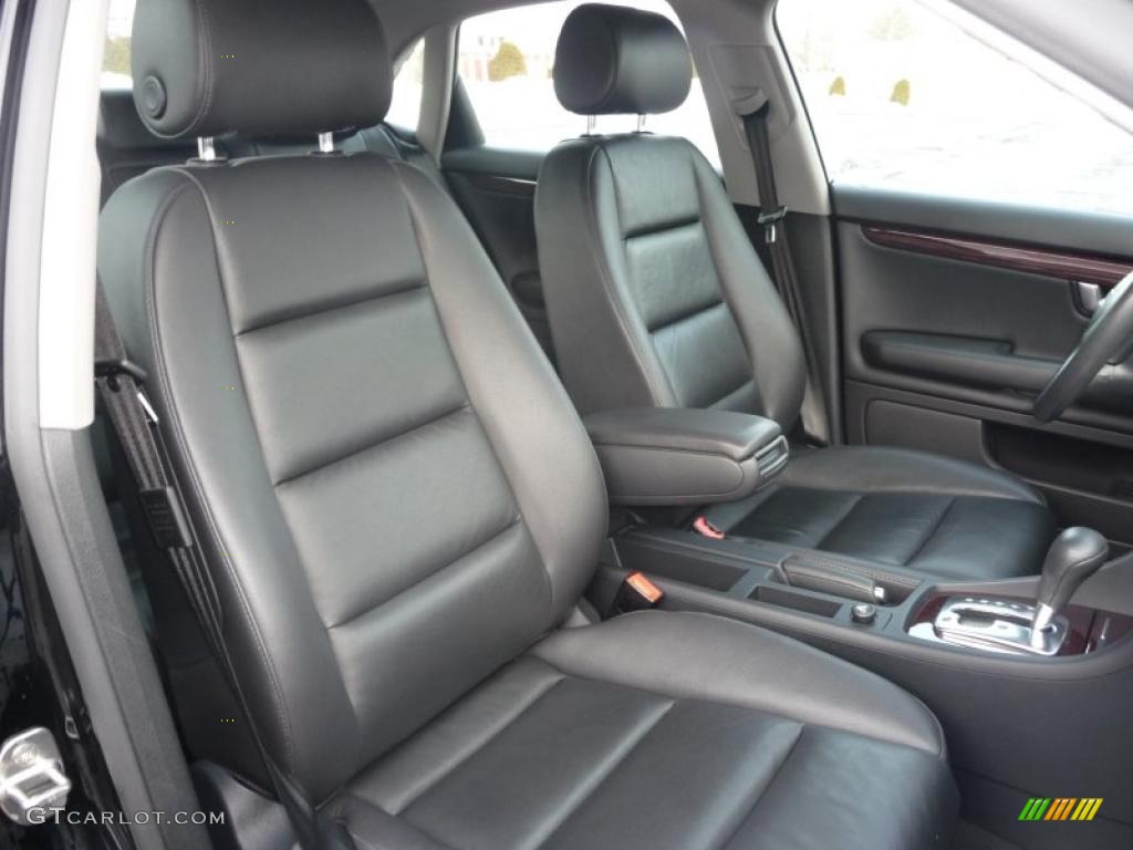 Ebony Interior 2005 Audi A4 3.0 quattro Sedan Photo #43493171