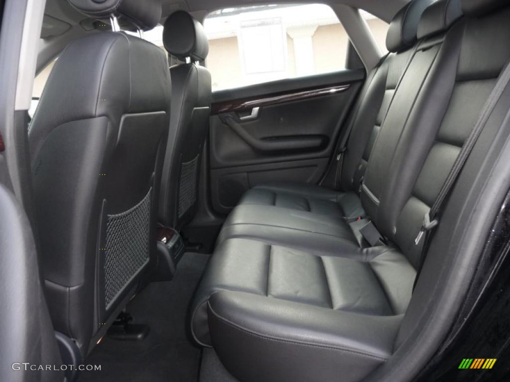 Ebony Interior 2005 Audi A4 3.0 quattro Sedan Photo #43493226