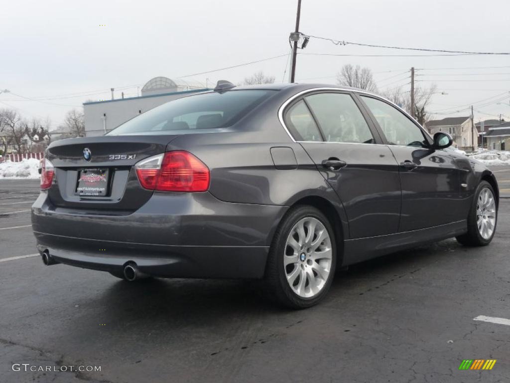 2008 3 Series 335xi Sedan - Sparkling Graphite Metallic / Black photo #3