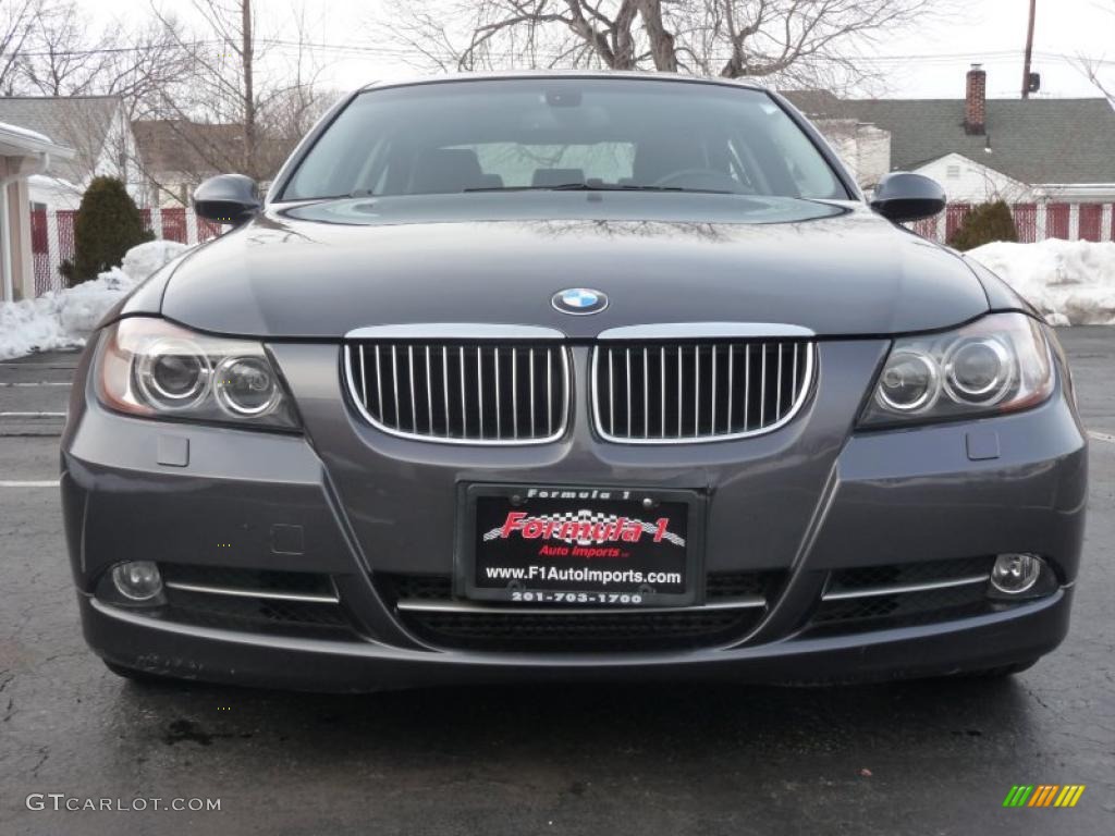 2008 3 Series 335xi Sedan - Sparkling Graphite Metallic / Black photo #15