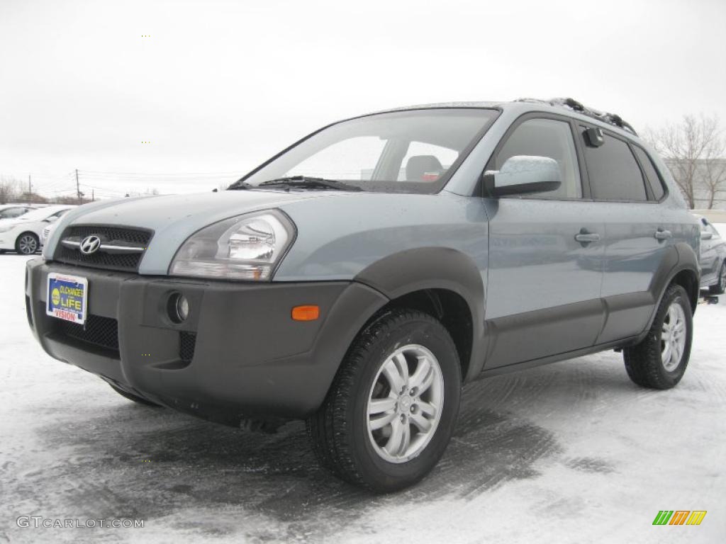 2007 Tucson SE - Alpine Frost Blue Metallic / Beige photo #1