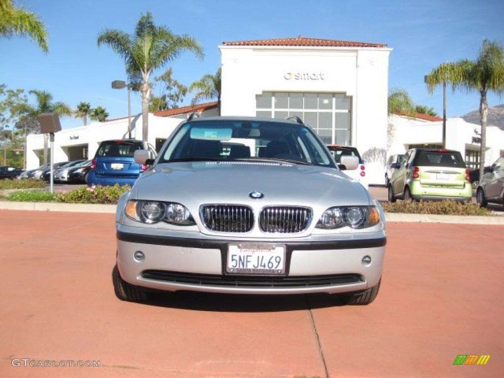 2005 3 Series 325xi Wagon - Titanium Silver Metallic / Black photo #2