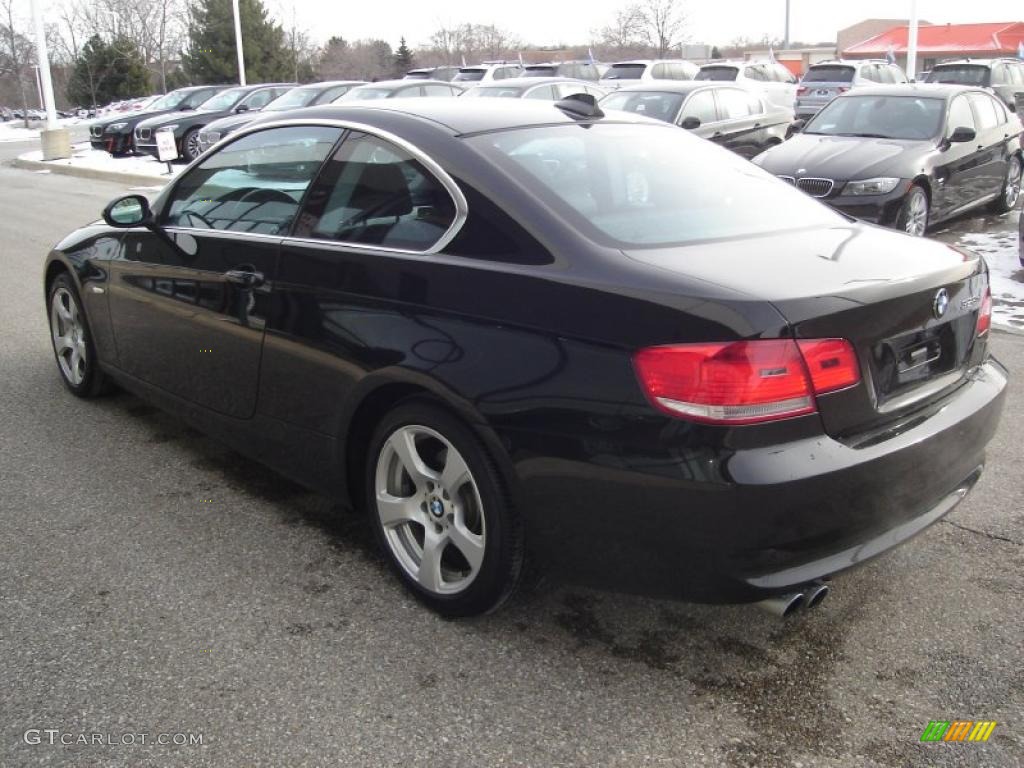 2008 3 Series 328xi Coupe - Jet Black / Black photo #7