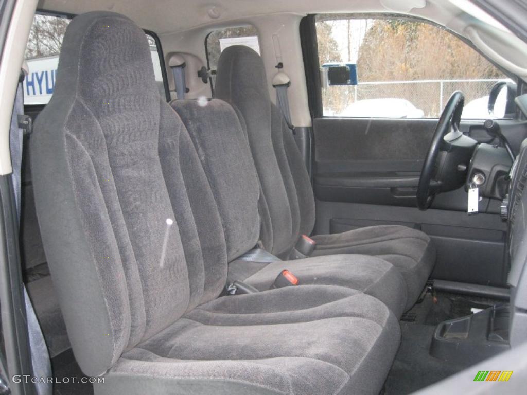 Dark Slate Gray Interior 2001 Dodge Dakota Sport Club Cab 4x4 Photo #43496933
