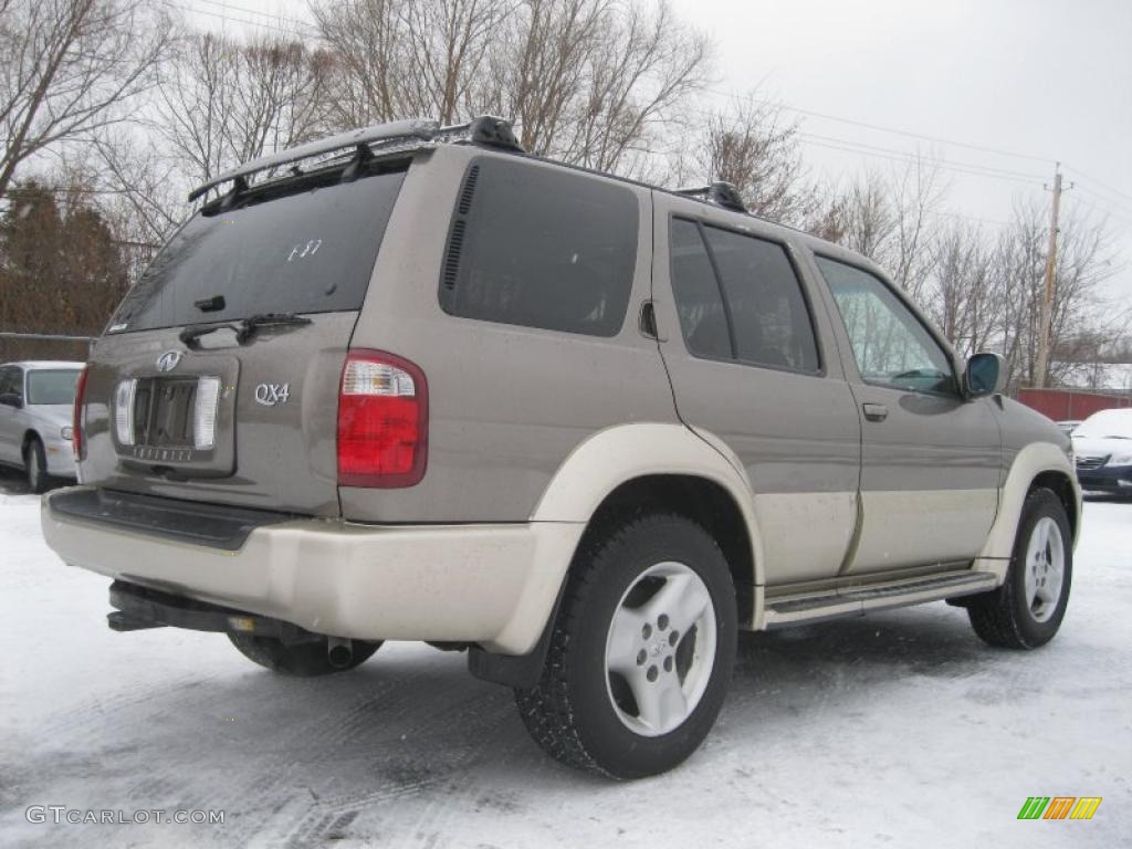 2002 QX4 4x4 - Bronze Metallic / Stone Beige photo #2