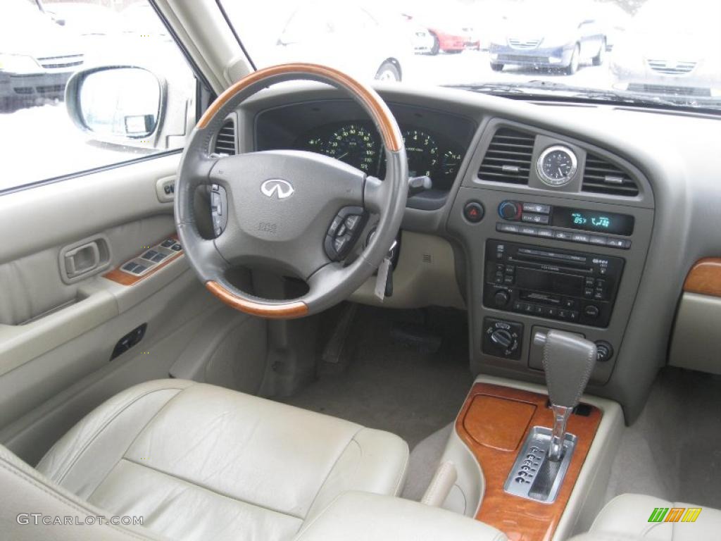 Stone Beige Interior 2002 Infiniti QX4 4x4 Photo #43497183