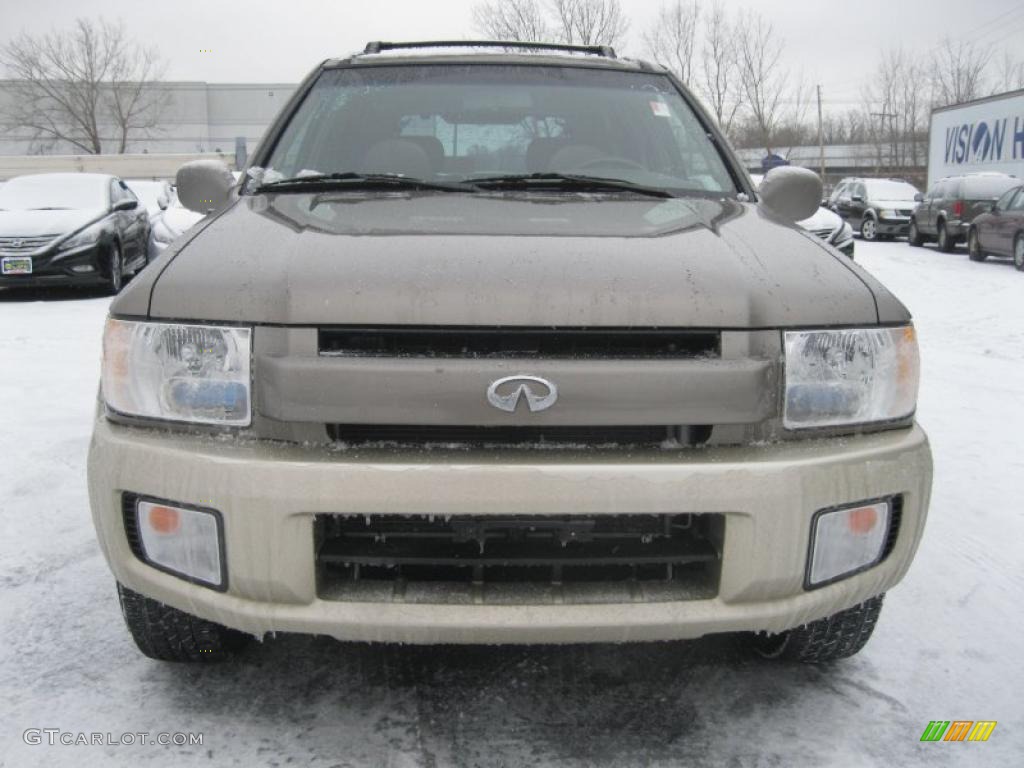 2002 QX4 4x4 - Bronze Metallic / Stone Beige photo #14