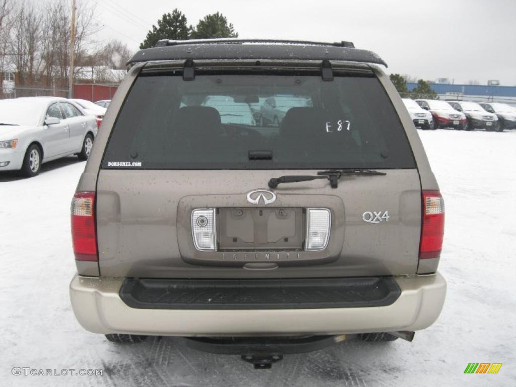 2002 QX4 4x4 - Bronze Metallic / Stone Beige photo #18