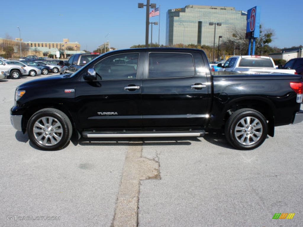 2010 Tundra Limited CrewMax - Black / Red Rock photo #2