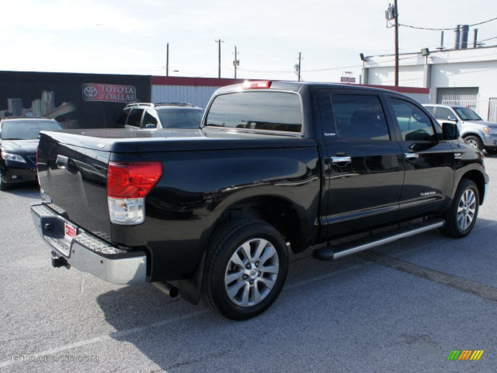 2010 Tundra Limited CrewMax - Black / Red Rock photo #4