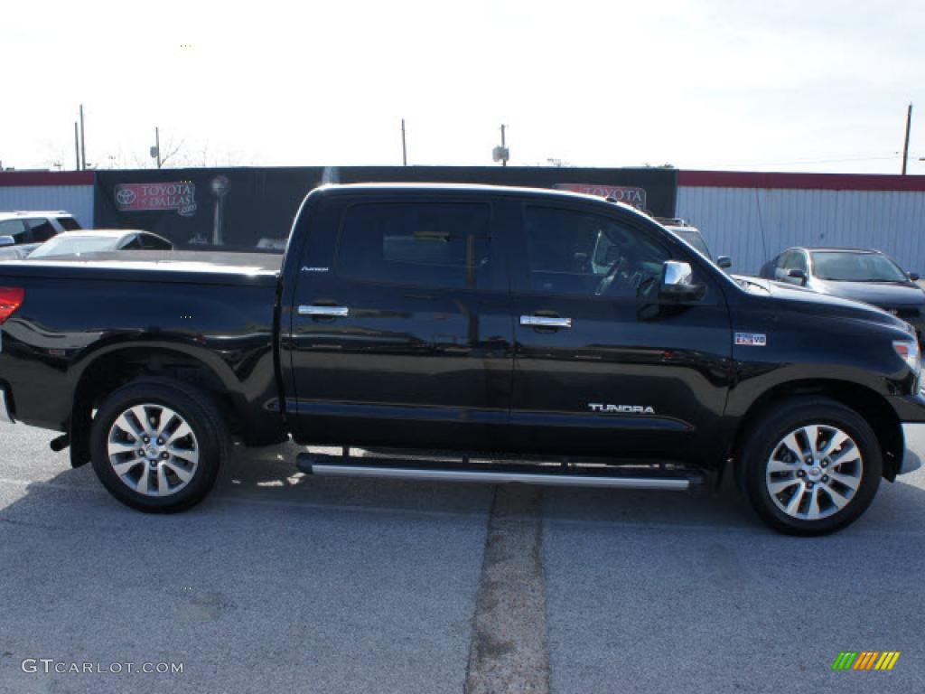 2010 Tundra Limited CrewMax - Black / Red Rock photo #5