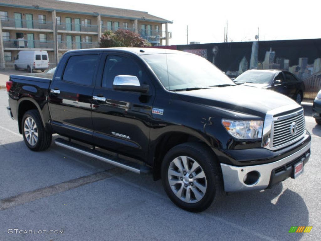 2010 Tundra Limited CrewMax - Black / Red Rock photo #6