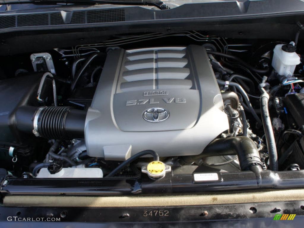 2010 Toyota Tundra Limited CrewMax 5.7 Liter i-Force DOHC 32-Valve Dual VVT-i V8 Engine Photo #43501074