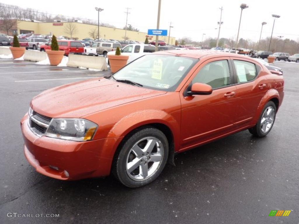 Sunburst Orange Pearl 2008 Dodge Avenger R/T AWD Exterior Photo #43501487