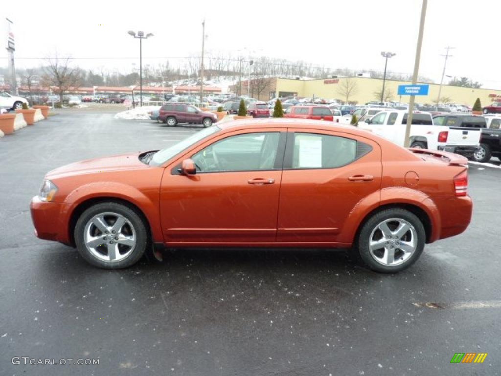 Sunburst Orange Pearl 2008 Dodge Avenger R/T AWD Exterior Photo #43501498