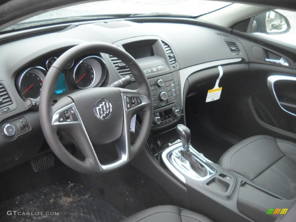 Ebony Interior 2011 Buick Regal CXL Photo #43504959