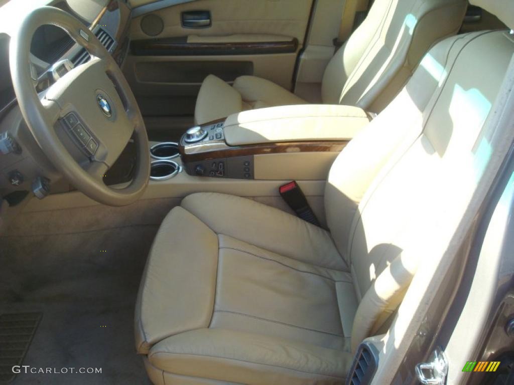 2005 7 Series 745Li Sedan - Kalahari Beige Metallic / Dark Beige/Beige III photo #7