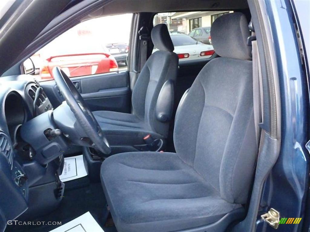 Navy Blue Interior 2002 Dodge Grand Caravan Sport Photo #43506817