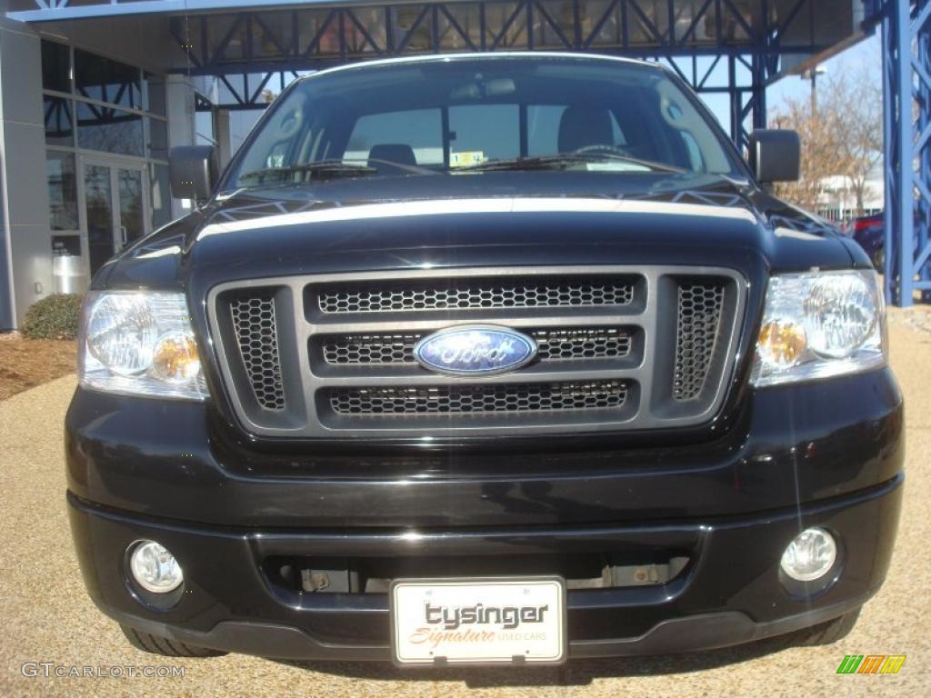 2006 F150 STX Regular Cab - Black / Medium/Dark Flint photo #7