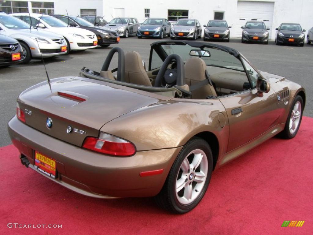 2001 Z3 2.5i Roadster - Impala Brown Metallic / Beige photo #6