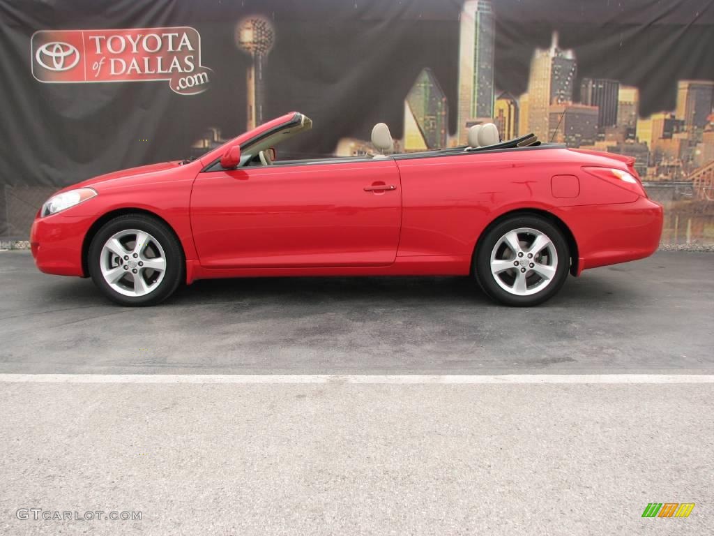 2006 Solara SLE V6 Convertible - Absolutely Red / Ivory photo #1