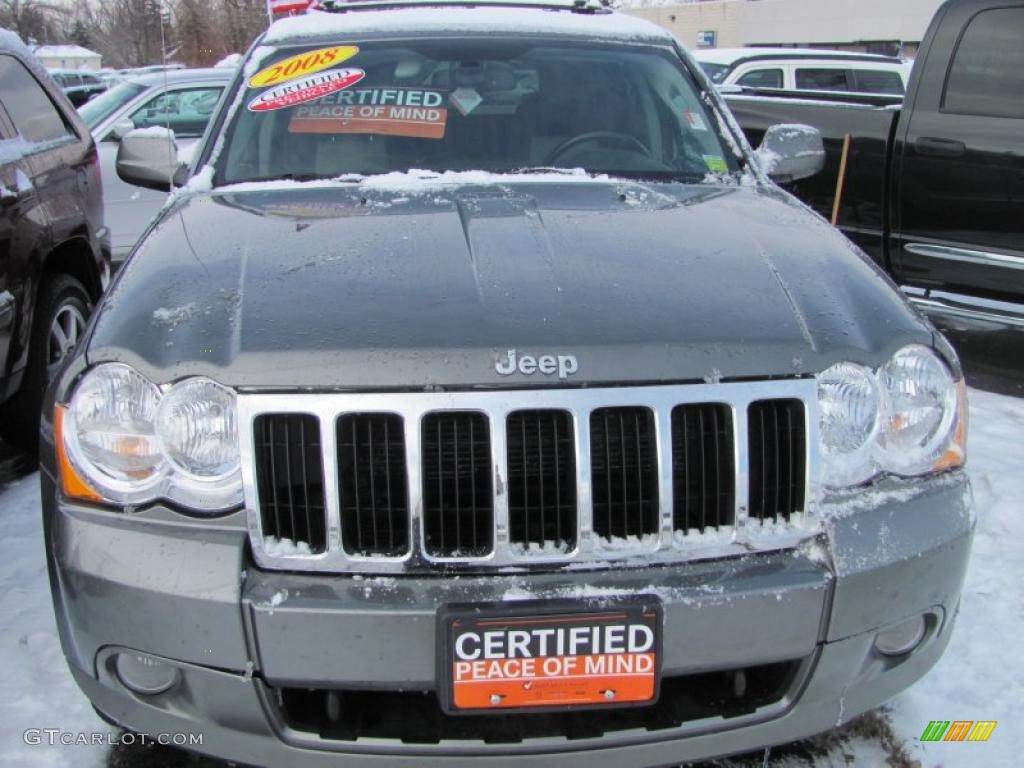 2008 Grand Cherokee Limited 4x4 - Mineral Gray Metallic / Dark Khaki/Light Graystone photo #18
