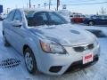 2010 Clear Silver Kia Rio LX Sedan  photo #13