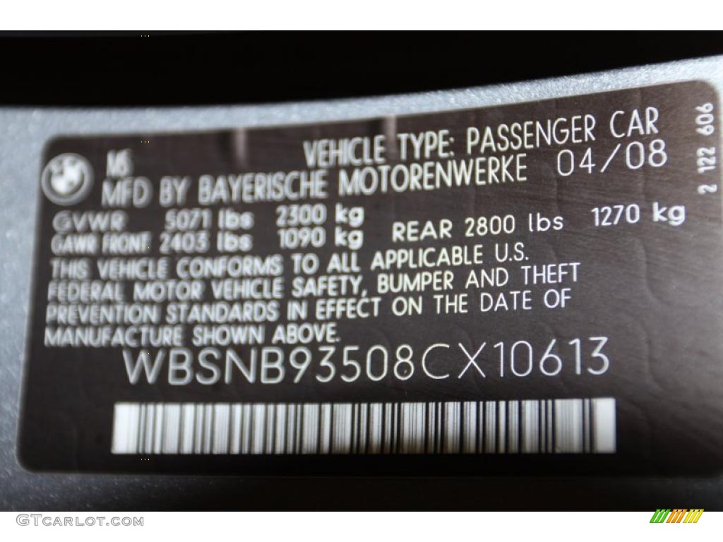 2008 M5 Sedan - Space Grey Metallic / Silverstone photo #8