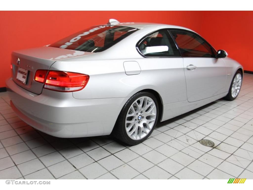 2009 3 Series 328i Coupe - Titanium Silver Metallic / Black photo #3