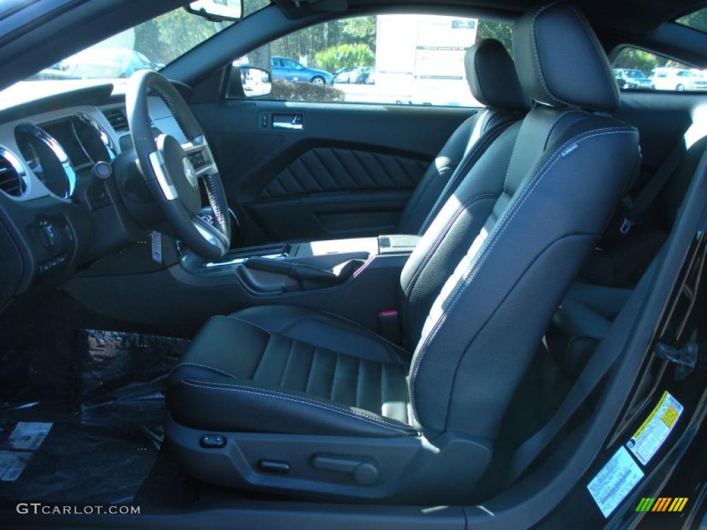 2011 Mustang V6 Premium Coupe - Ebony Black / Charcoal Black photo #5