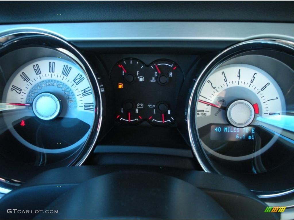 2011 Mustang V6 Premium Coupe - Ebony Black / Charcoal Black photo #8