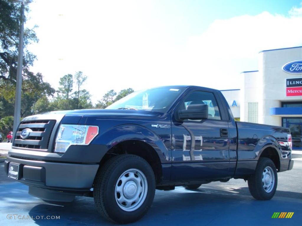 2011 F150 XL Regular Cab - Dark Blue Pearl Metallic / Steel Gray photo #1