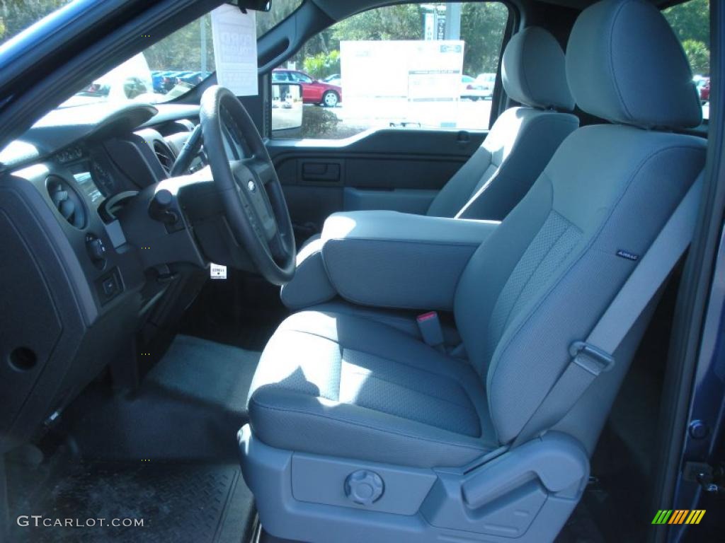 Steel Gray Interior 2011 Ford F150 XL Regular Cab Photo #43519515