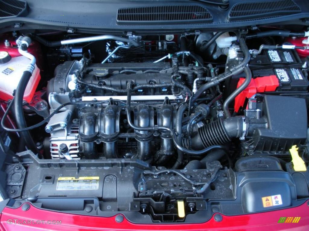 2011 Ford Fiesta SES Hatchback 1.6 Liter DOHC 16-Valve Ti-VCT Duratec 4 Cylinder Engine Photo #43520049