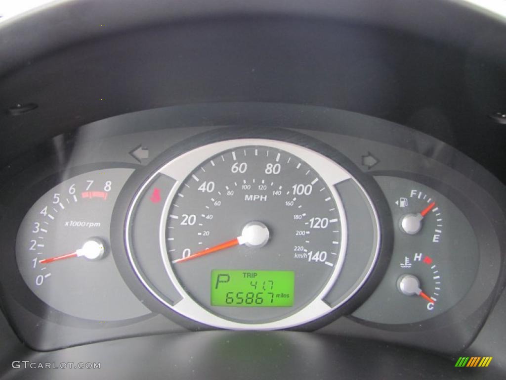 2006 Hyundai Tucson GL Gauges Photo #43521207