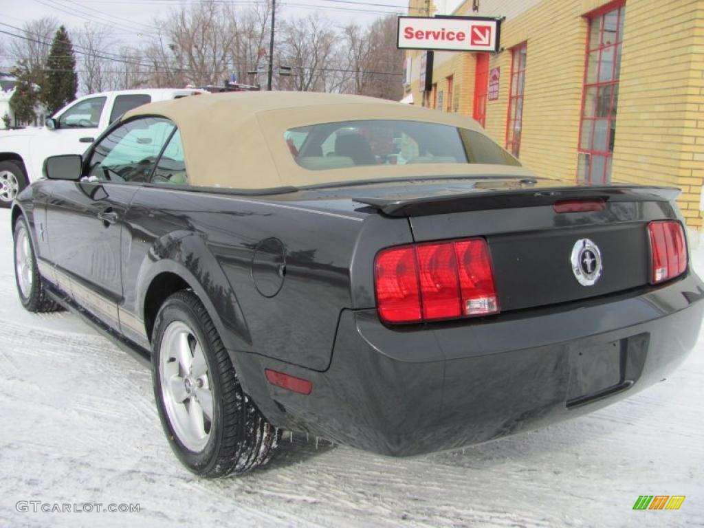 2008 Mustang V6 Premium Convertible - Alloy Metallic / Medium Parchment photo #2
